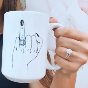 wedding ring finger mug bride mug future mrs mugs engagement gift idea wifey mug engaged af mug wedding day gift ideas image 1