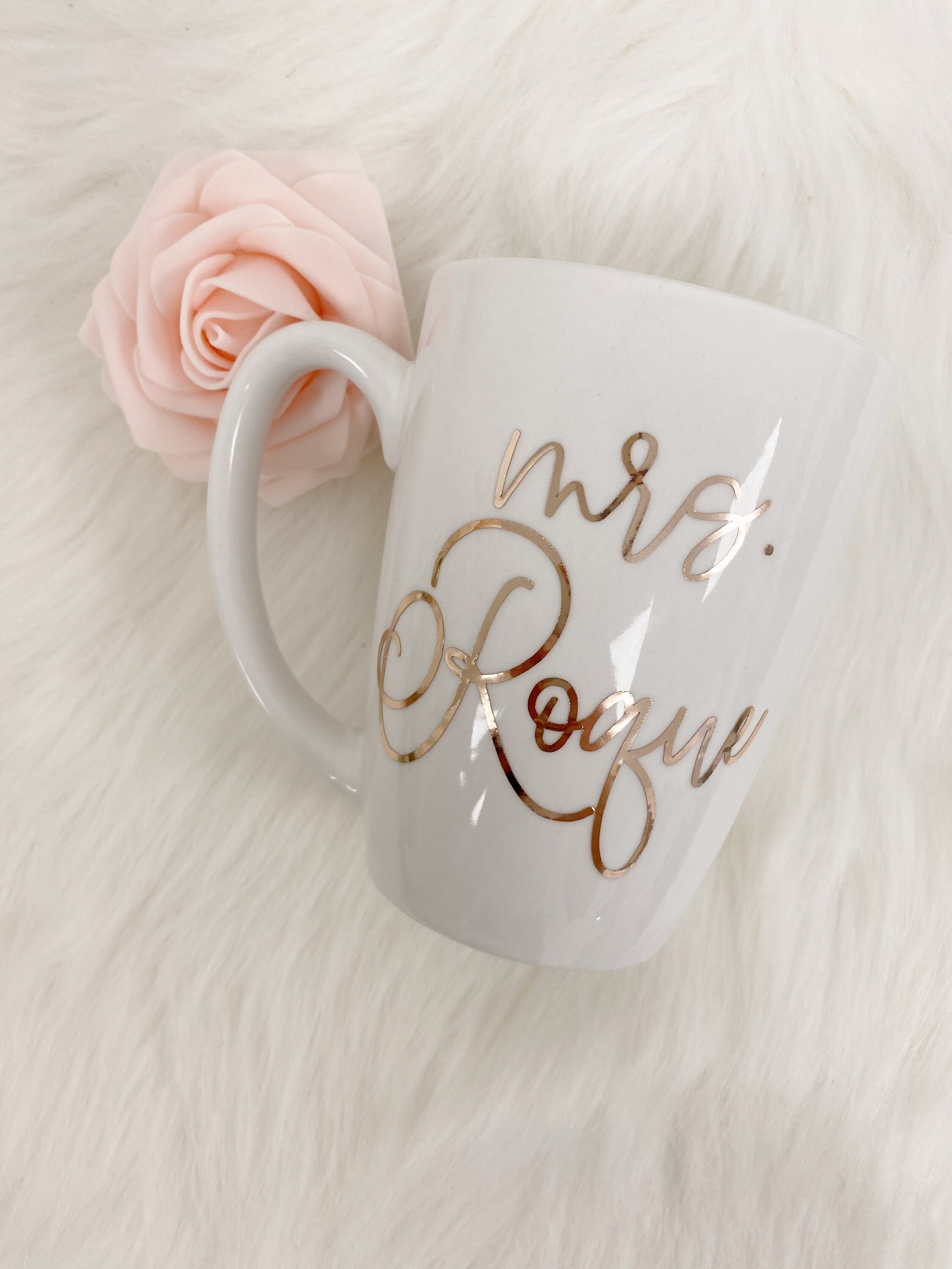 Personalized bride mrs mug rose gold bride mug future mrs mug bridal shower mug engagement