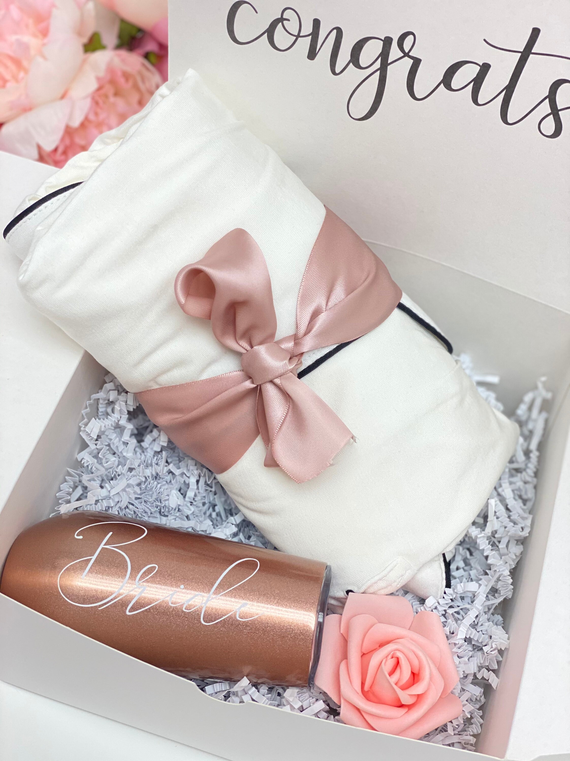 Bride Pajamas gift box set wine glass wifey pajama sleep Etsy