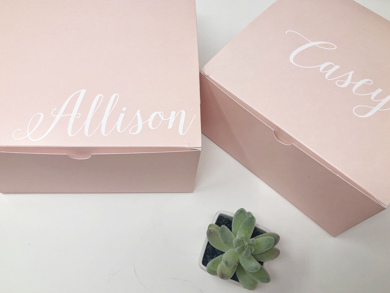 Large pink gift box bridesmaid proposal boxes personalized box with