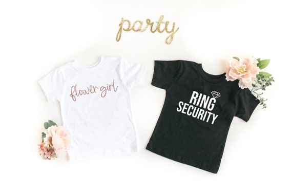 Flower Girl Ring Security Shirts Petal 