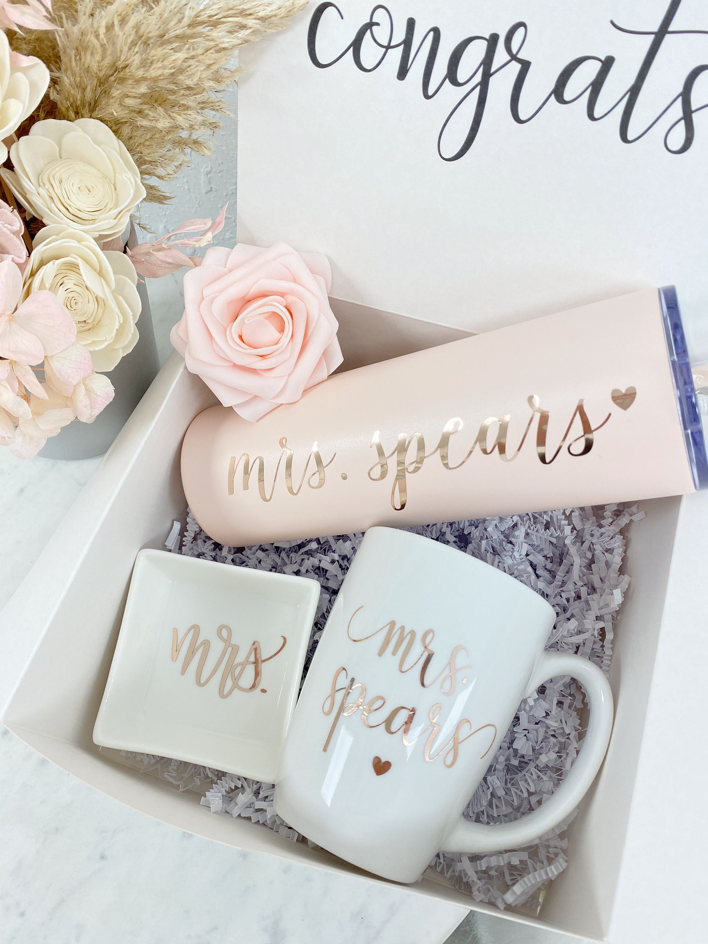 Future Mrs Gift Box Gifts Bride to Be Personalized Tumbler - Etsy