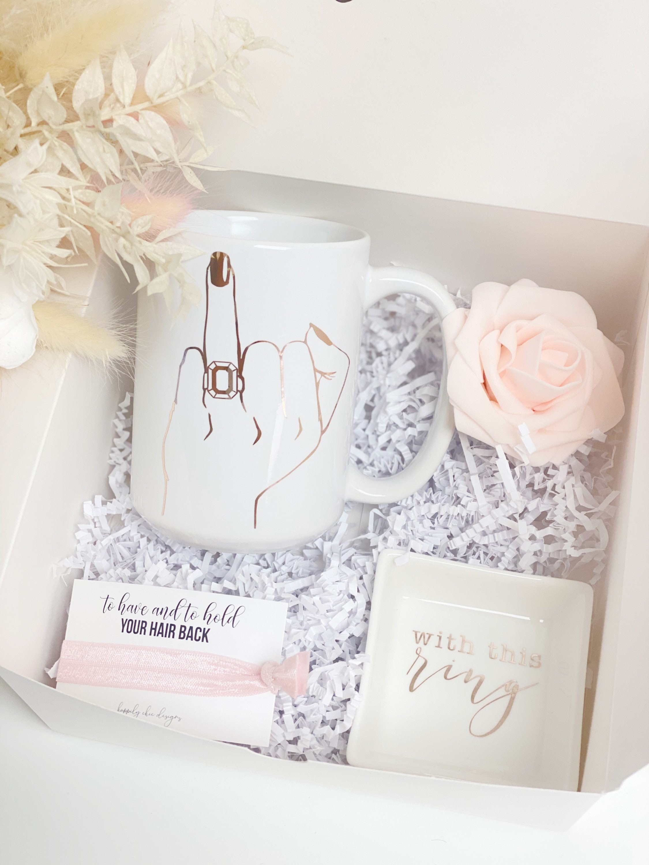 Bride ring finger gift set future mrs engagement gift idea for bride