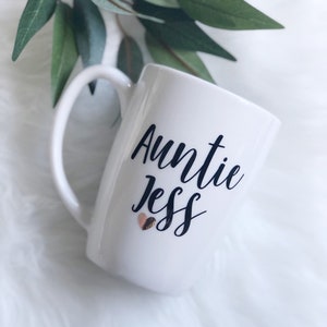 Baby announcement pregnancy announcement ideas promoted to mug set auntie mug mom to be aunt to be mug godmother proposal idea image 6