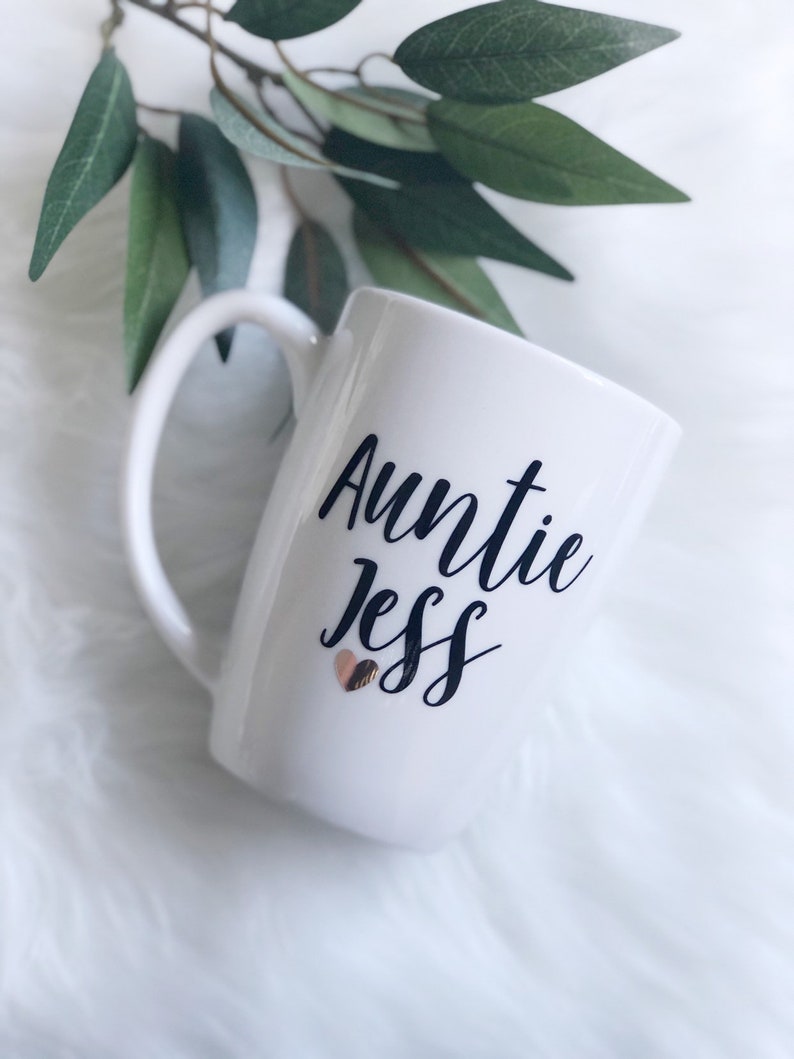 Baby announcement pregnancy announcement ideas promoted to mug set auntie mug mom to be aunt to be mug godmother proposal idea image 6