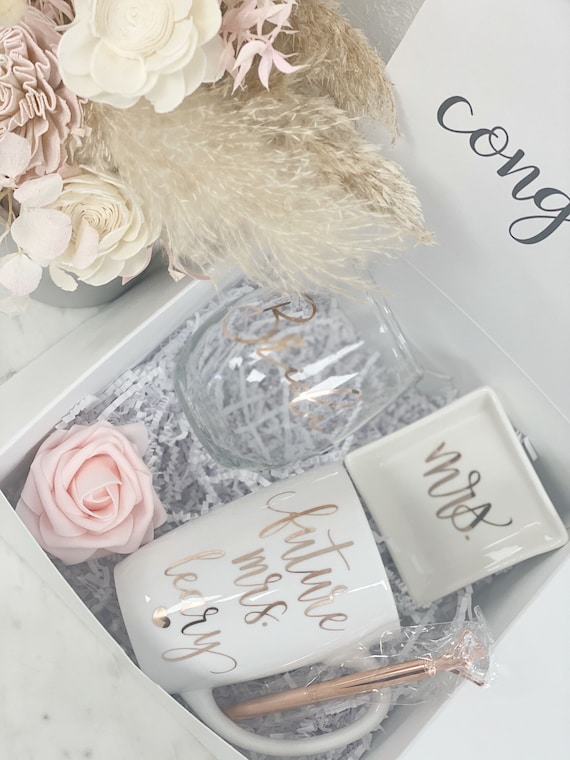 Bride to Be Box Fiance Gift Engagement Gift Bridal Shower Gift