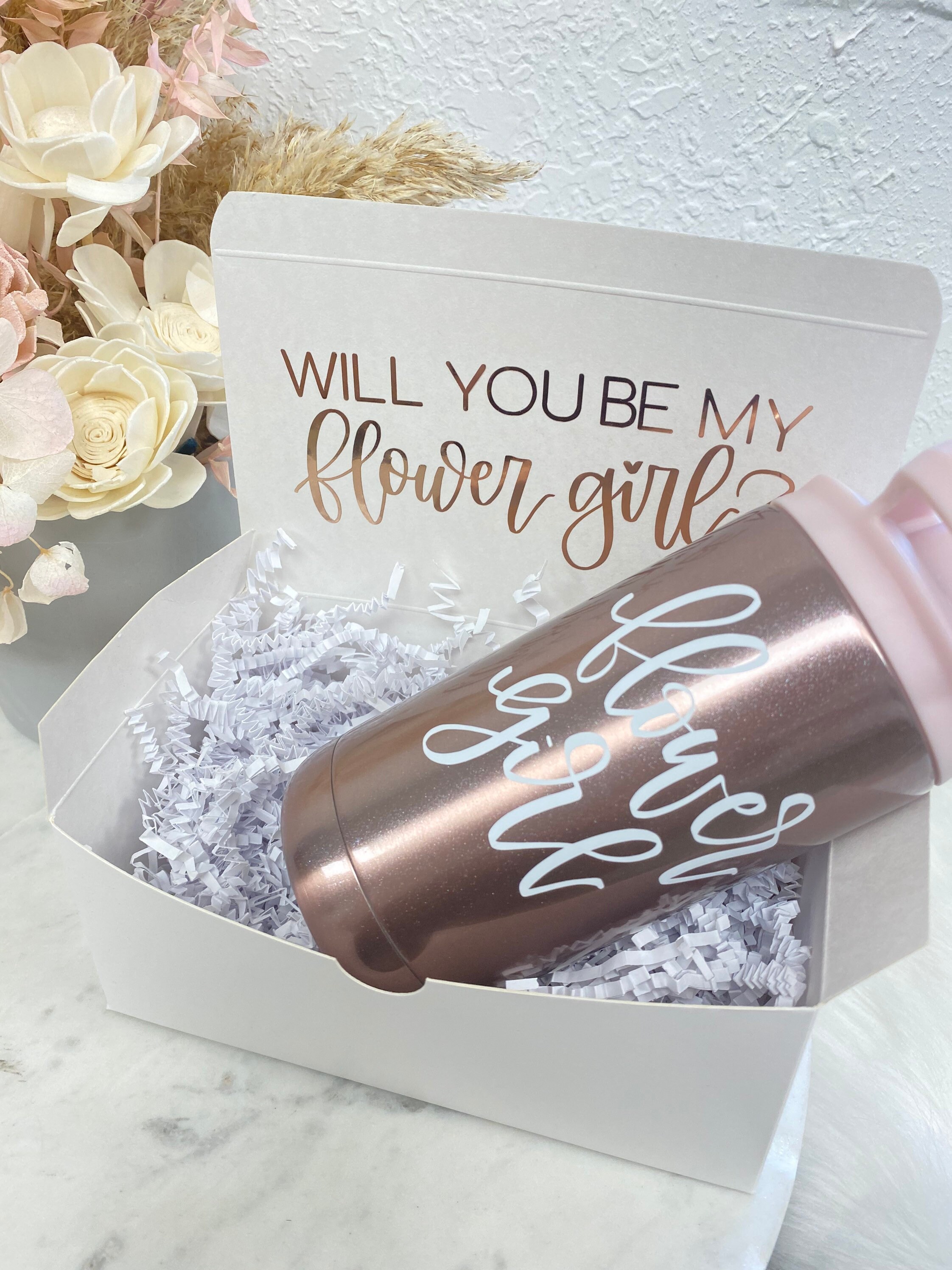 Flower girl proposal gift box will you be my flower girl petal patrol