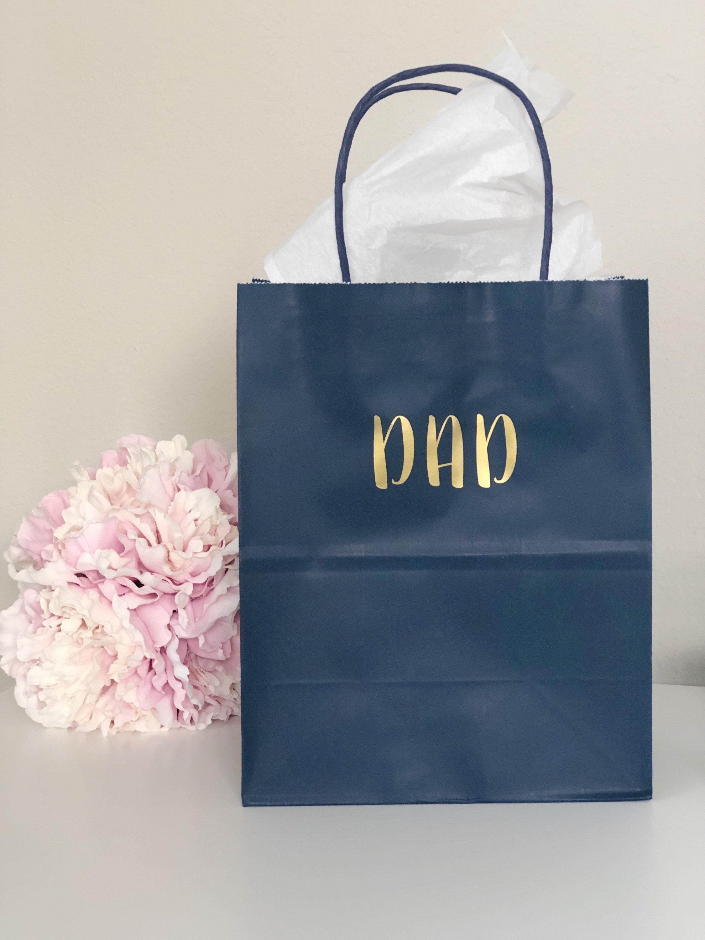 Groomsman gift bag groomsmen gift bags personalized gift bags navy