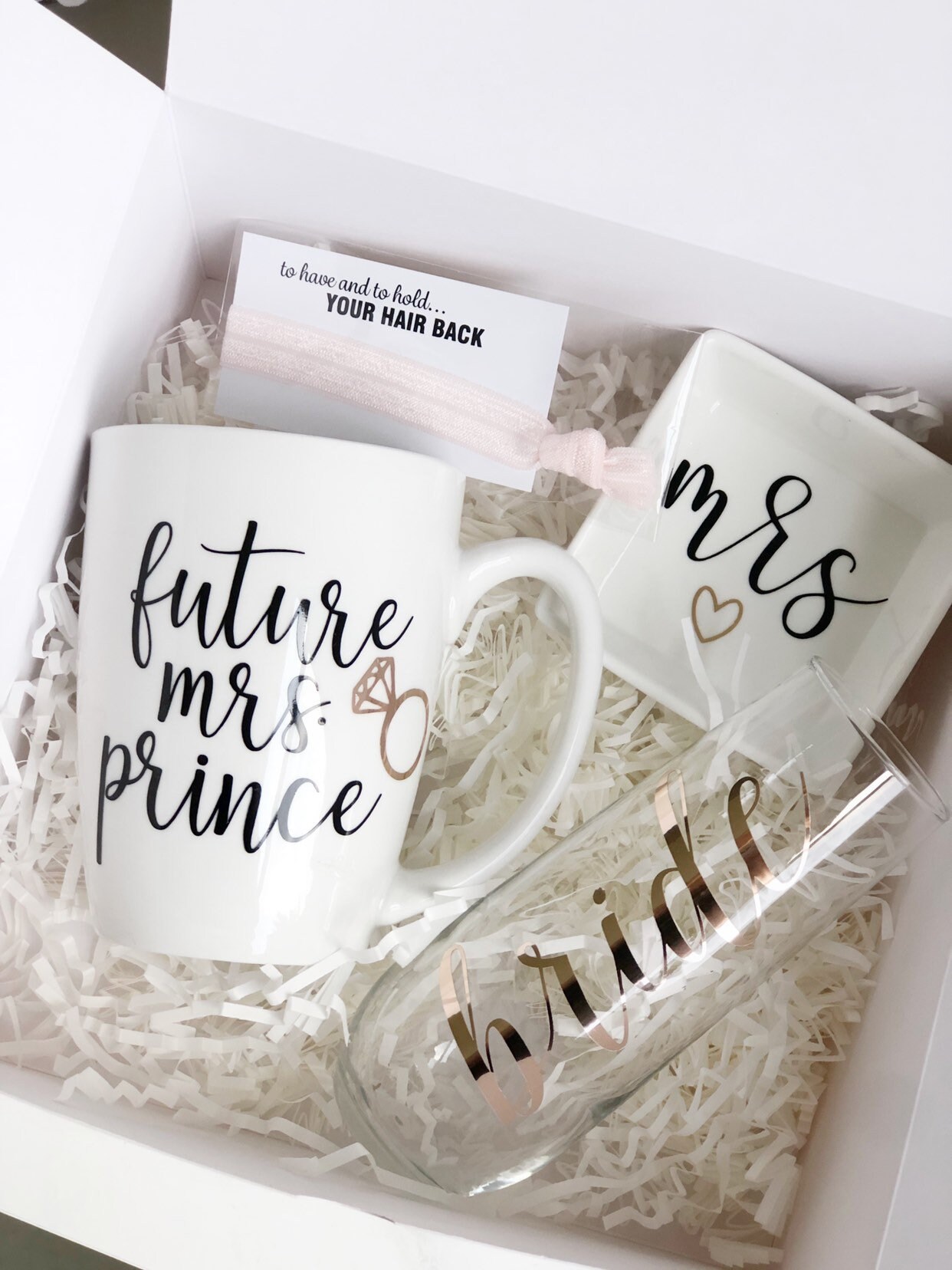 Bride gift box set engagement gift box future mrs gift set bride
