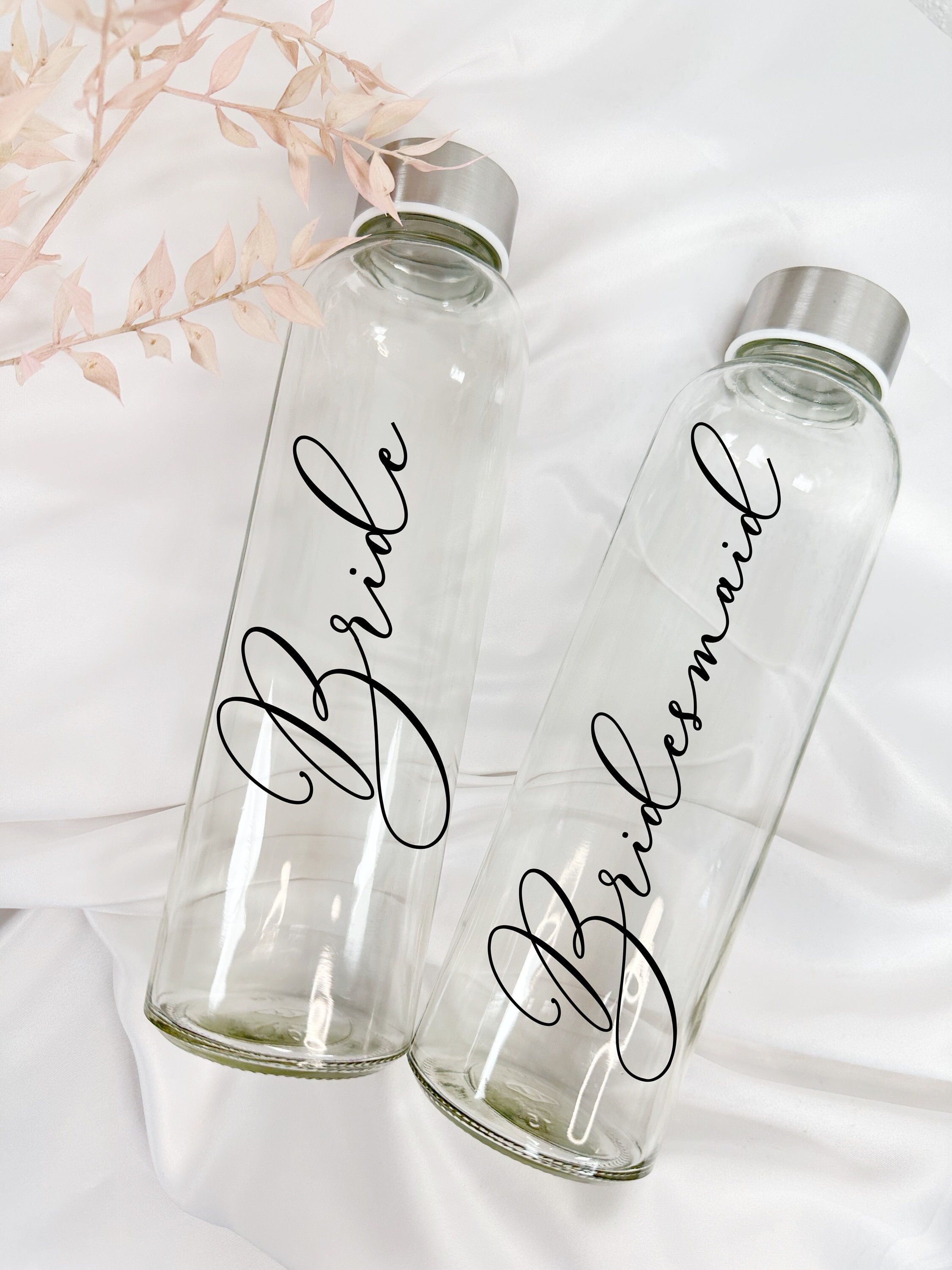 Botellas de Agua de Cristal Personalizadas - Diferentidea