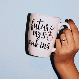 Future mrs mug personalized future mrs mug gift bride mug engagement gift mug bridal shower gift future mrs gifts wifey mugs mrs mug image 5