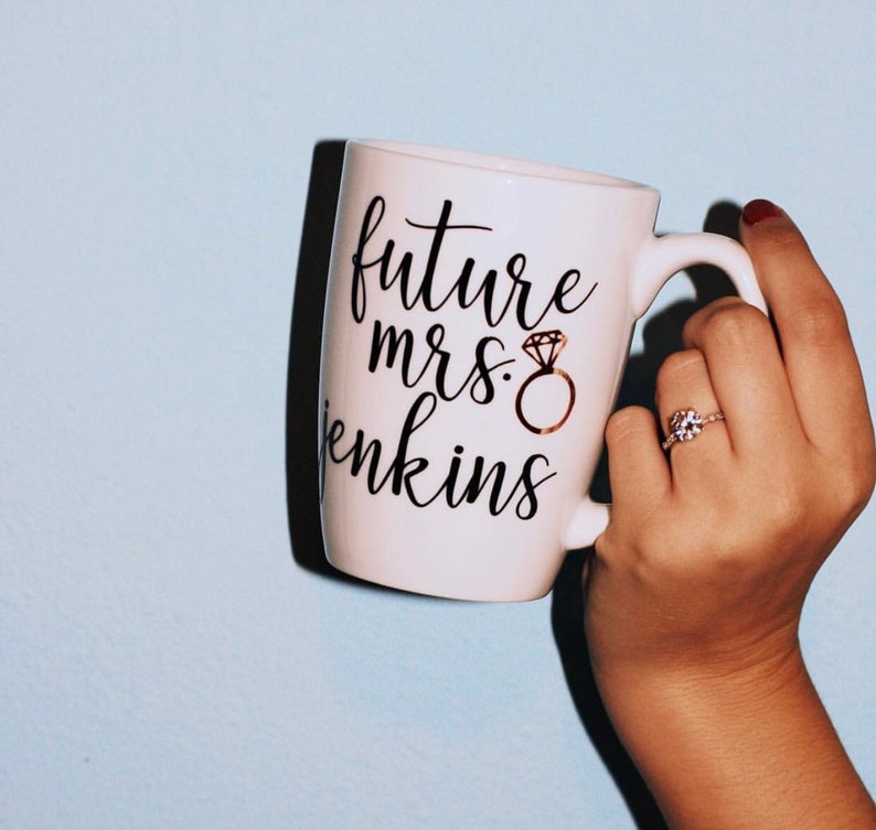 Future mrs mug personalized future mrs mug gift bride mug engagement gift mug bridal shower gift future mrs gifts wifey mugs mrs mug image 5