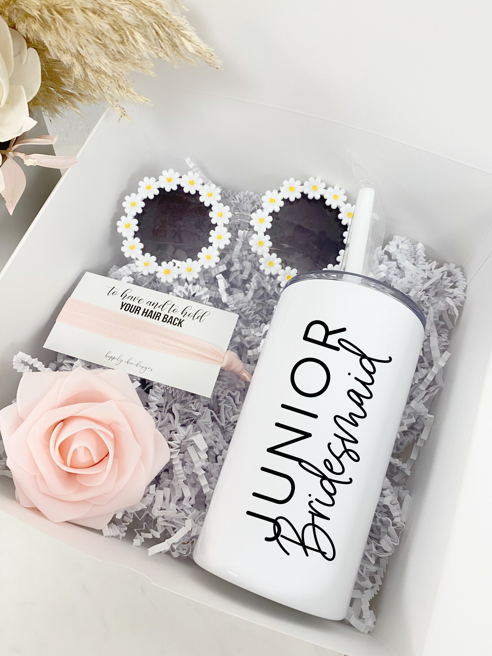 Junior Bridesmaid Proposal Box Sunglasses Flower Girl Personalized Jr ...