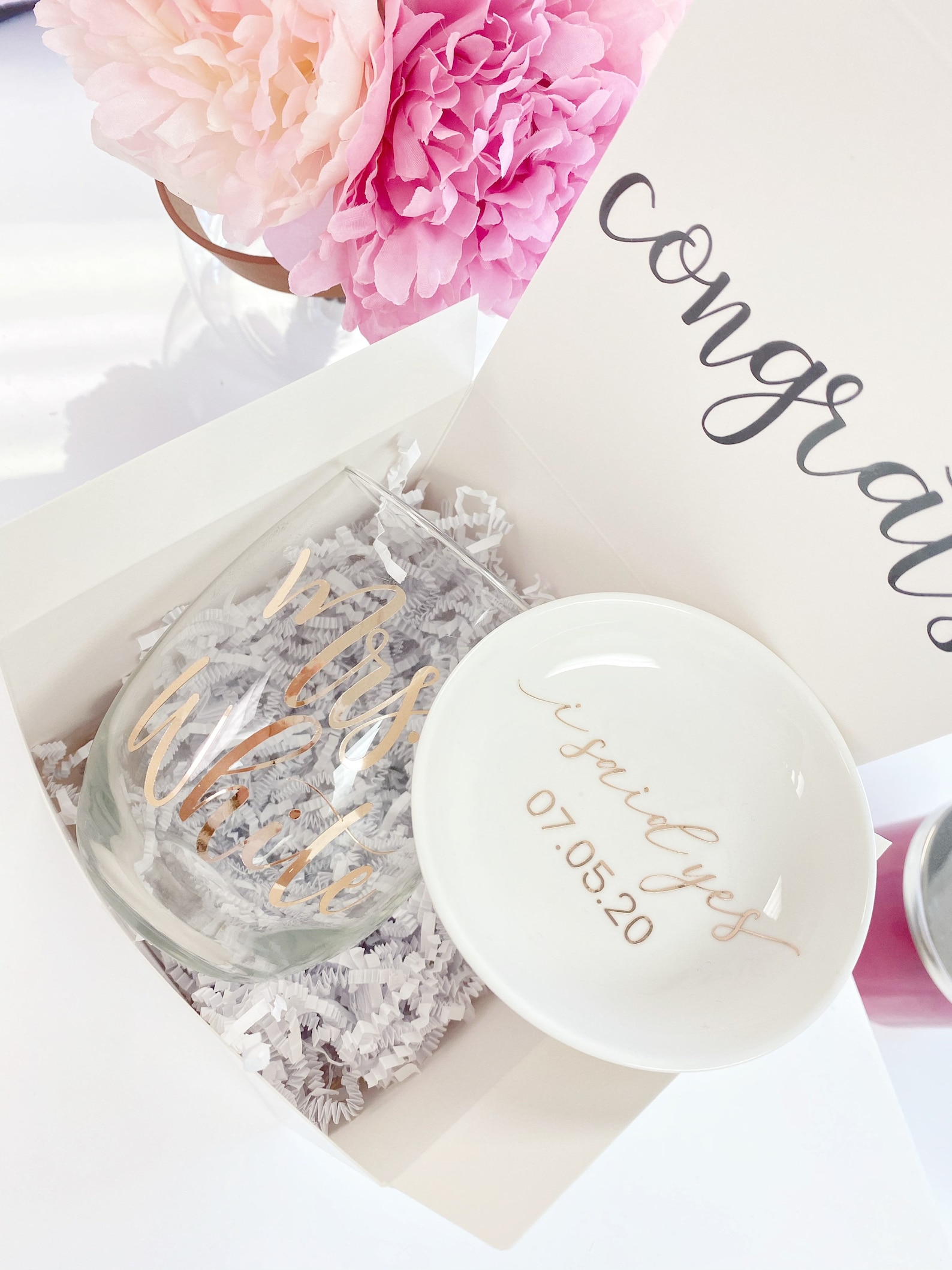 I Said Yes Ring Dish Mrs Ring Dish Bride Trinket Dish Tray Etsy