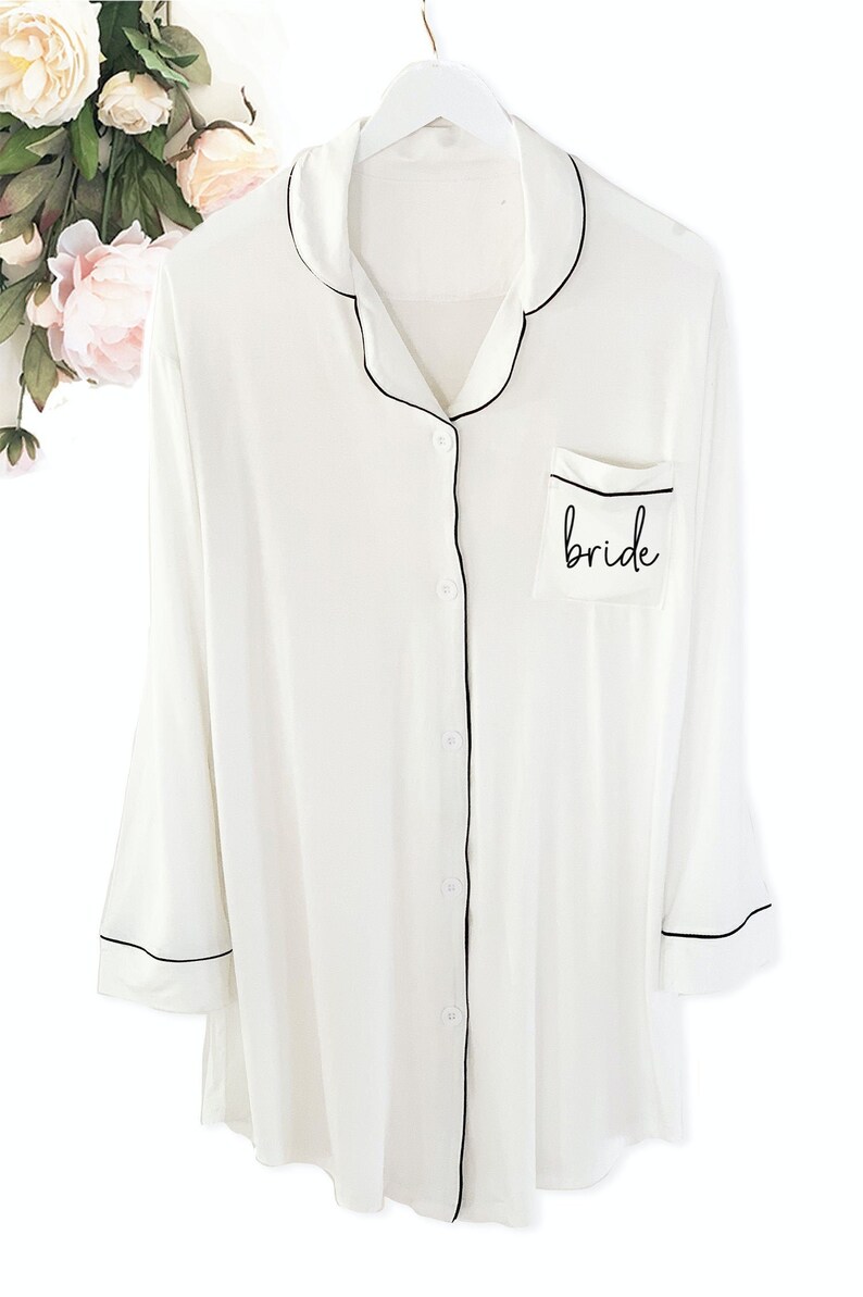 Bride Pajamas gift box set wine glass wifey pajama sleep Etsy