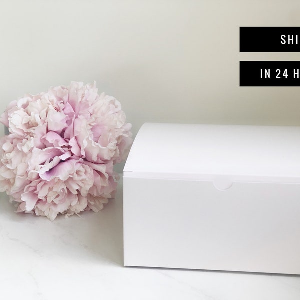 BLANK gift box- large gift box- bridesmaid proposal boxes- proposal box- white gift box for party wedding favor boxes- bulk gift boxes-