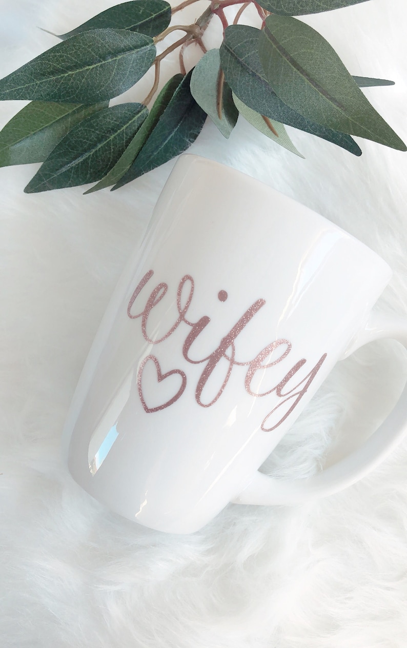 Wifey mug rose gold wifey mug future mrs mug bride mug bride to be gift mug wifey for lifey wife of the party mug mrs mug bridal image 1