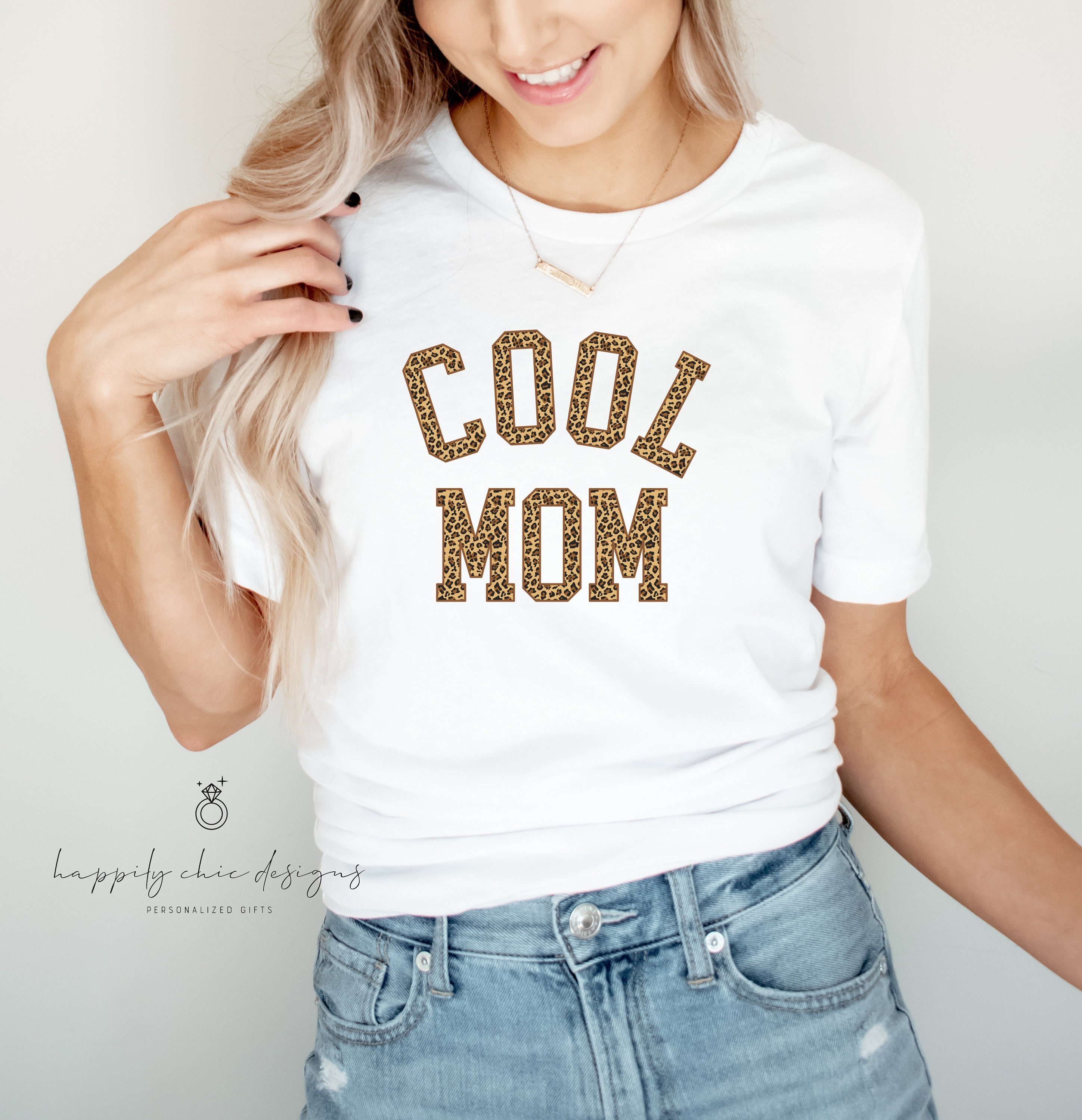 Cool Mom Leopard Cheetah Mama Shirt 