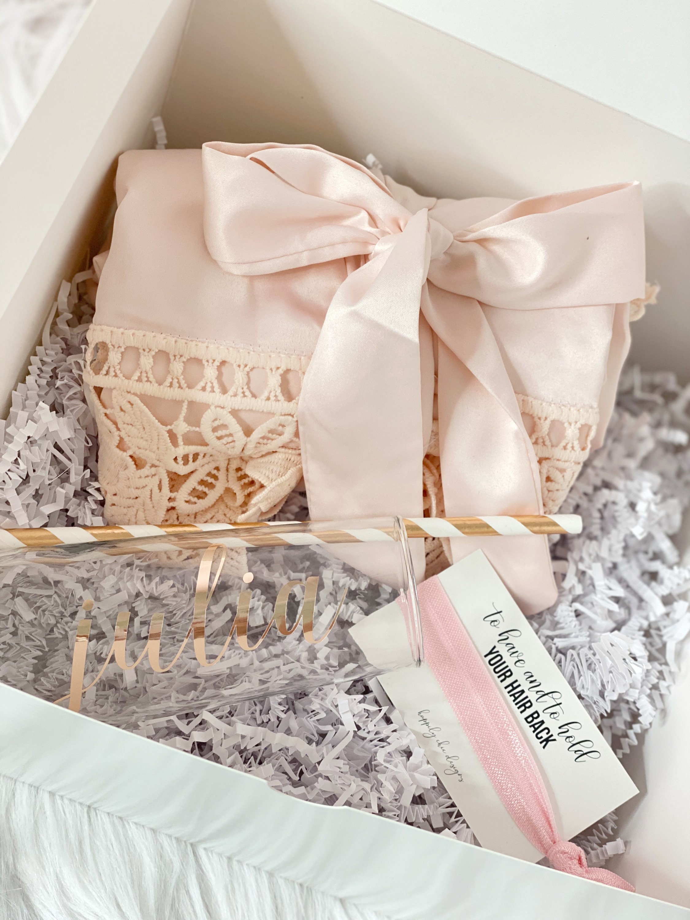 Custom Engraved Tumbler & Robe Box Set - Bridesmaid Gift - Bridesmaid Gifts  Boutique