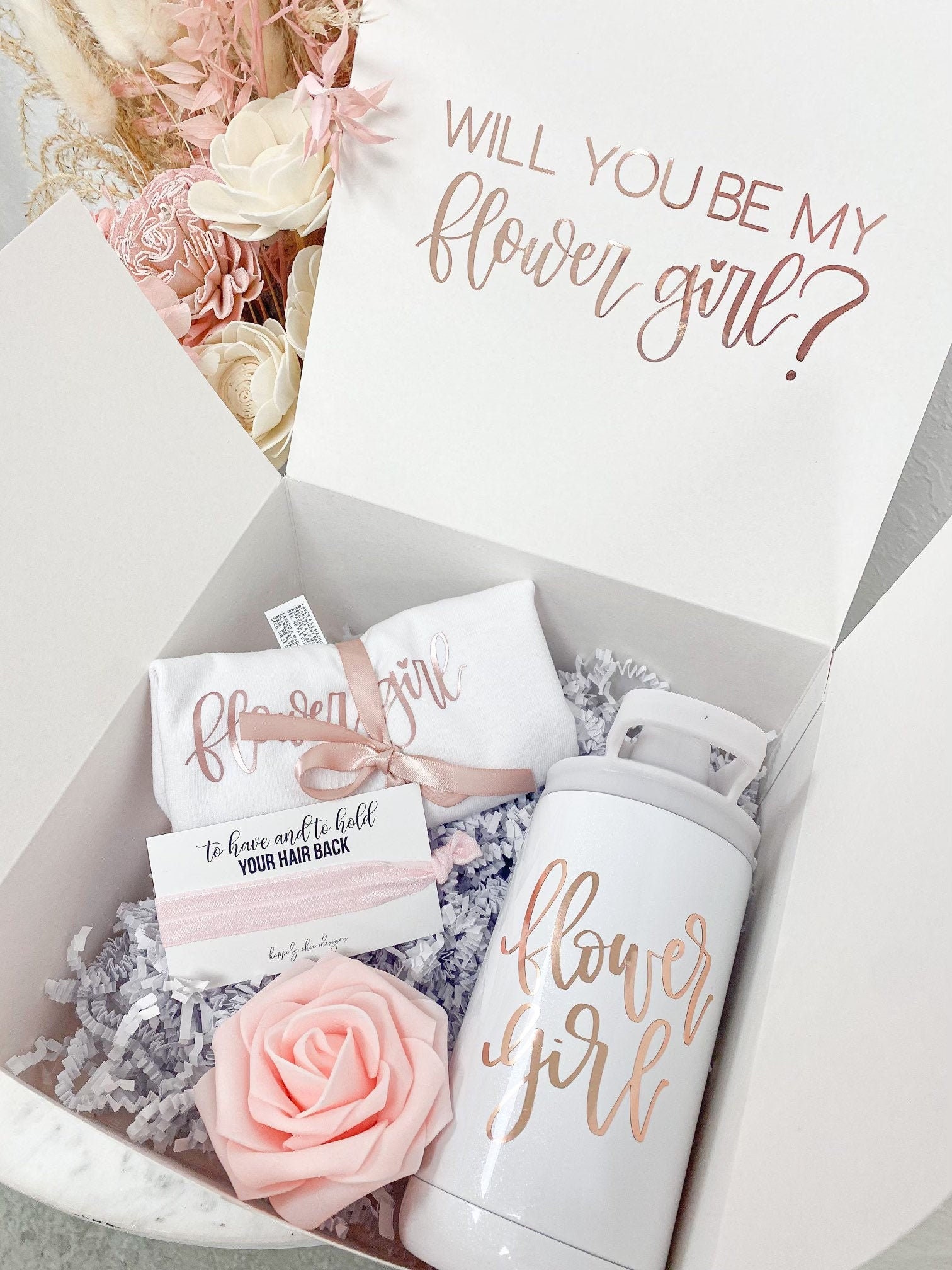 Flower girl proposal gift box will you be my flower girl Etsy