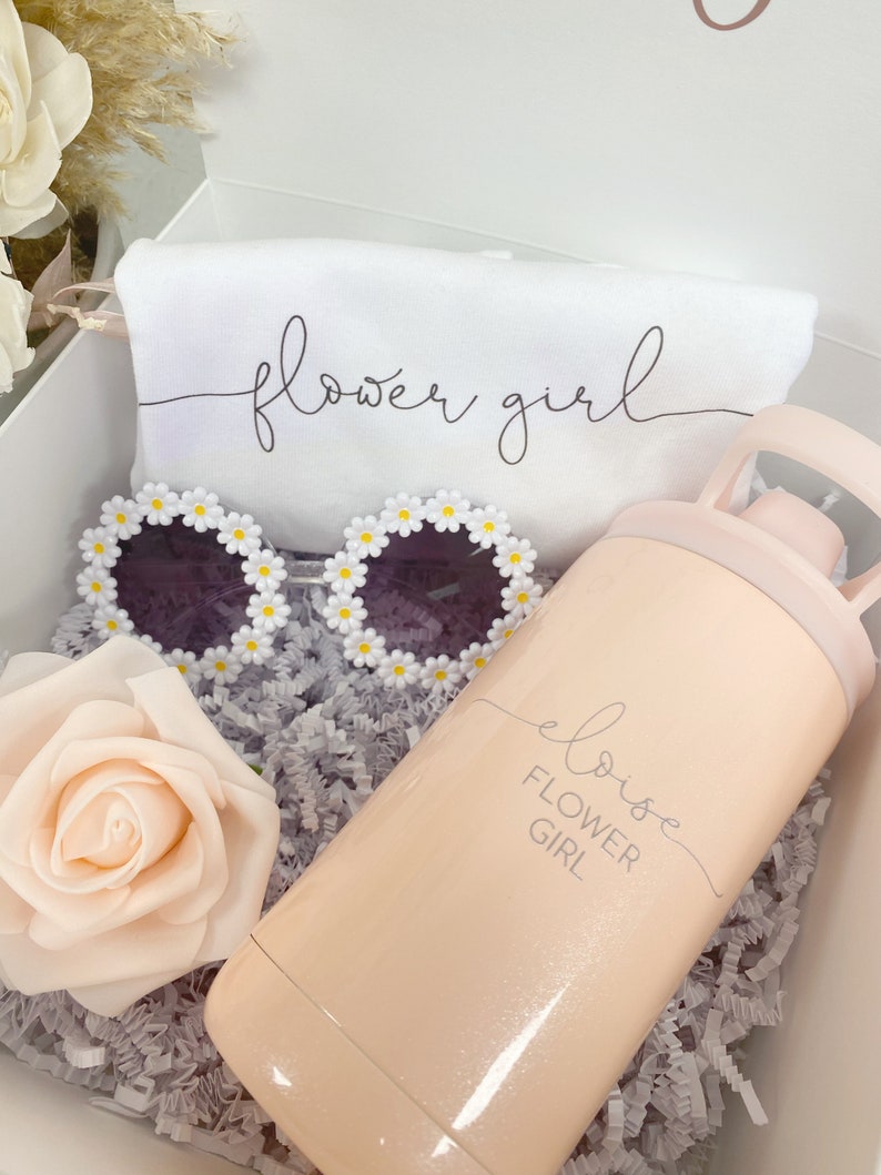 Flower Girl Proposal Gift Box Will You Be My Flower Girl Etsy