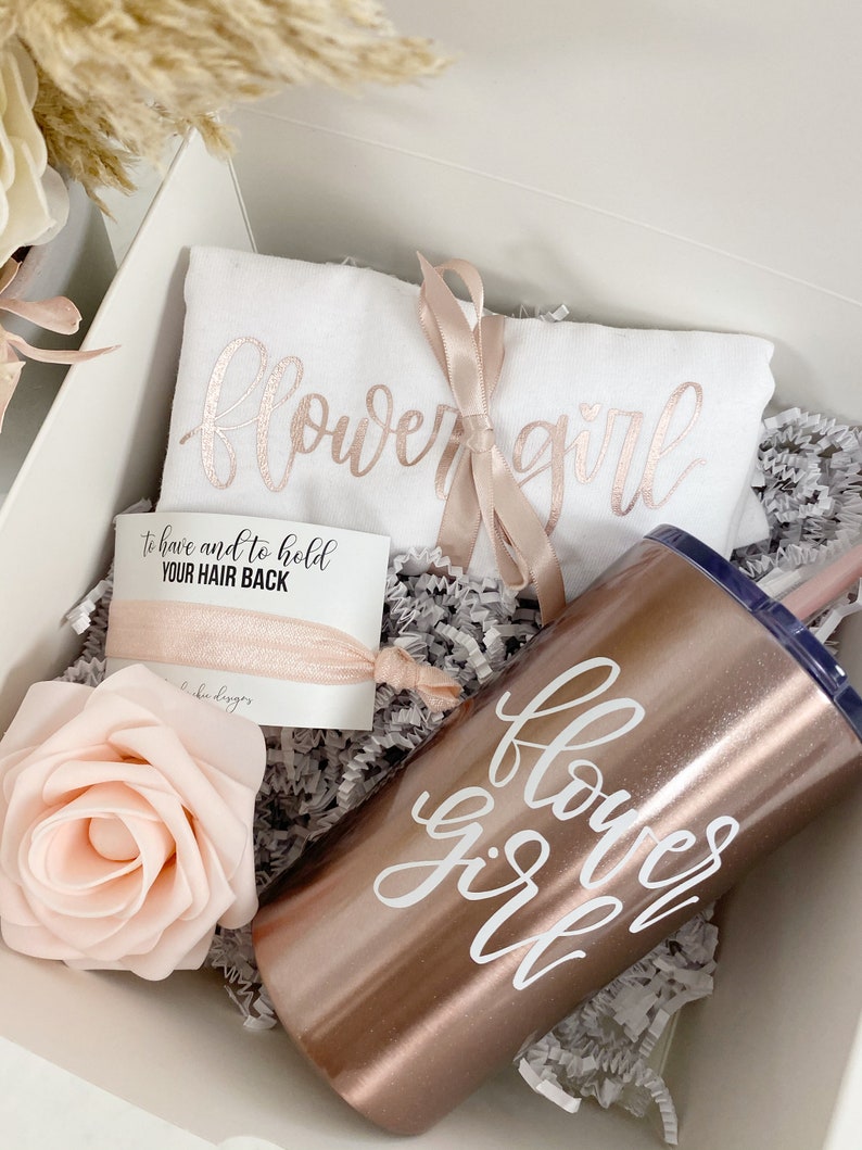 Flower Girl Proposal Gift Box Will You Be My Flower Girl Etsy