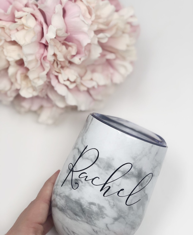 Marble wine tumbler stainless steel tumblers for hen party maid of honor proposal bridesmaid bachelorette gift cup bridesmaid proposal