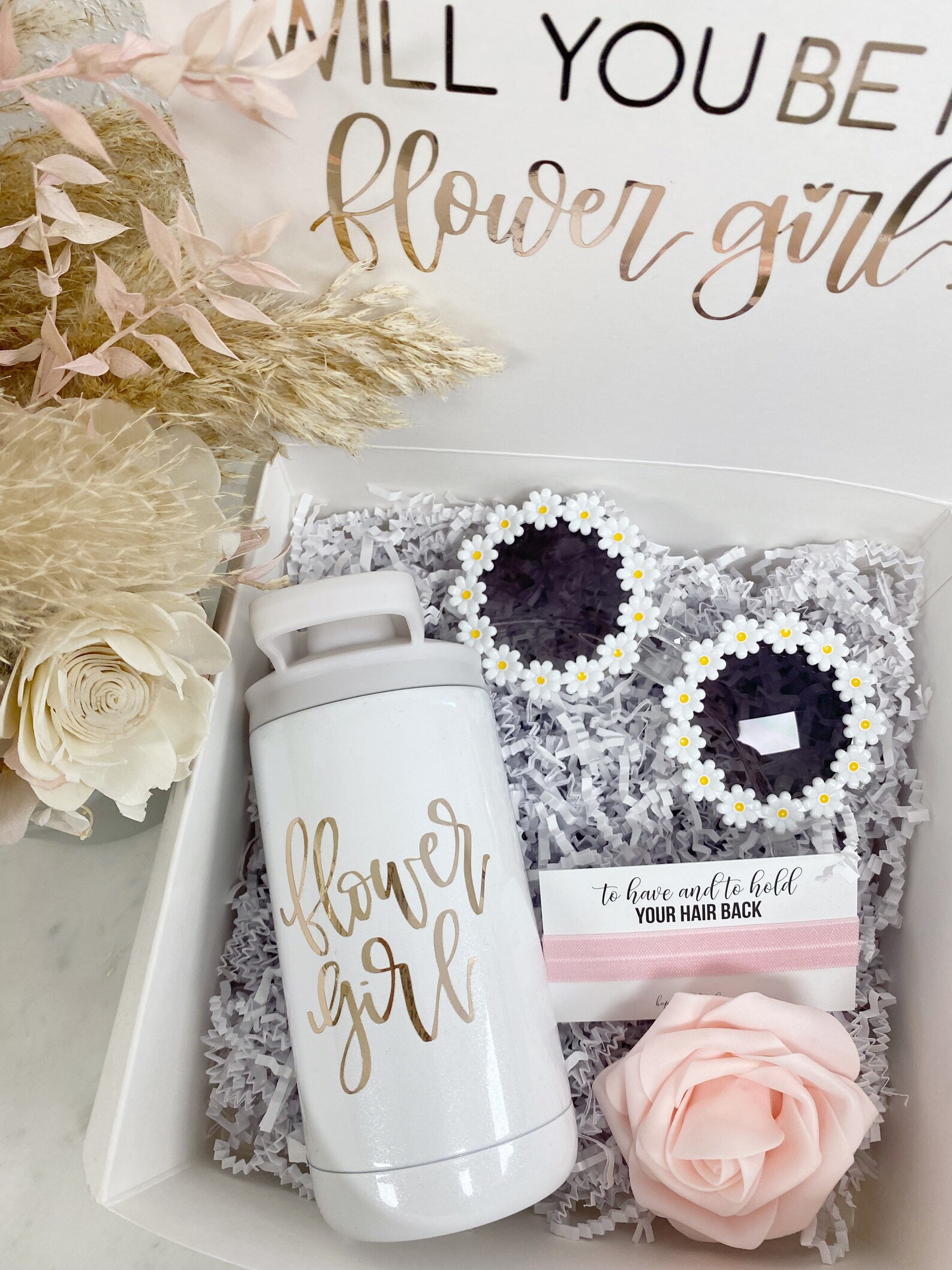 Flower Girl Proposal Gift Box Will You Be My Flower Girl Etsy