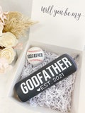 Godfather proposal box- will you be my godfather - godparents proposal- The Godfather tumbler BASEBALL- baptism gift idea for godparents