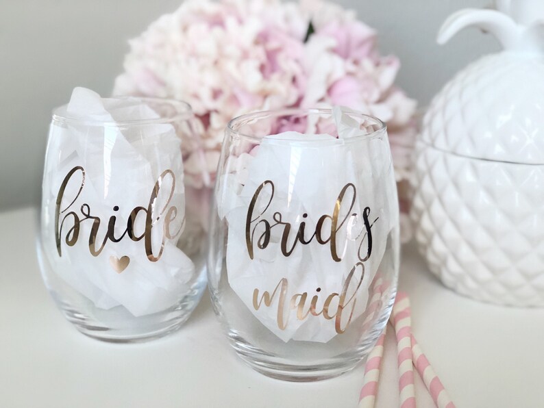 Bridesmaid Wine Glass Bridesmaid Gifts Bridesmaid Proposal Etsy