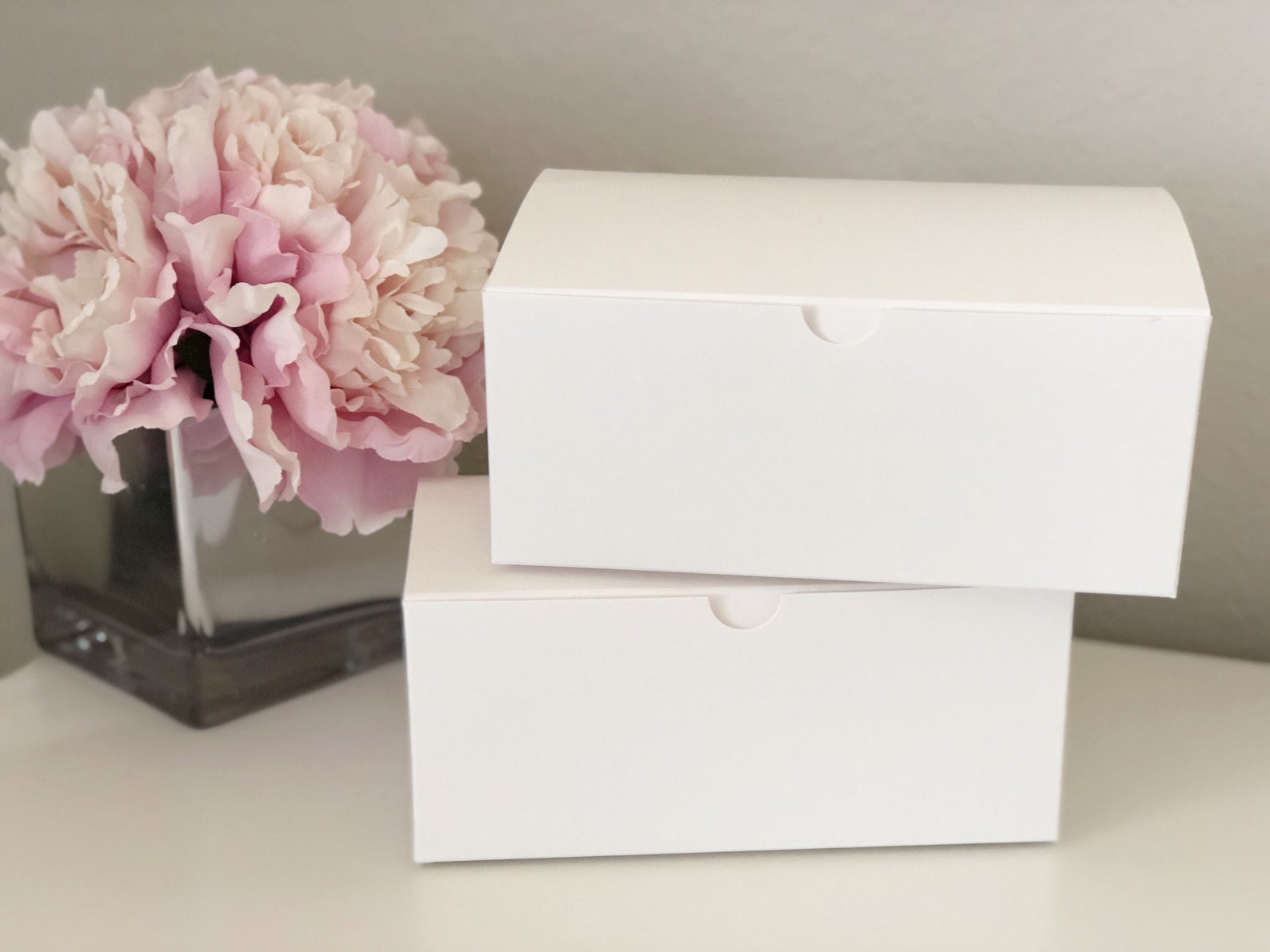 BLANK Gift Boxes Small White Gift Box Bridesmaids Proposal Etsy