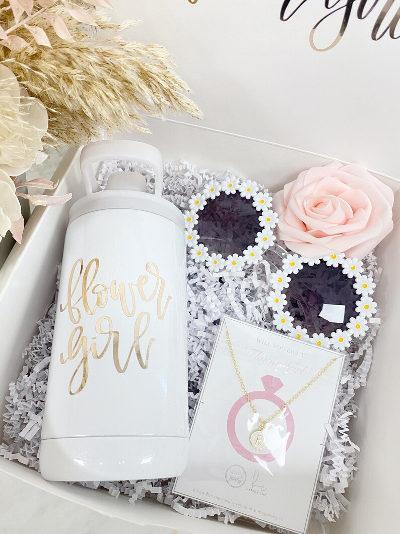 Flower Girl Proposal Gift Box Will You Be My Flower Girl Etsy