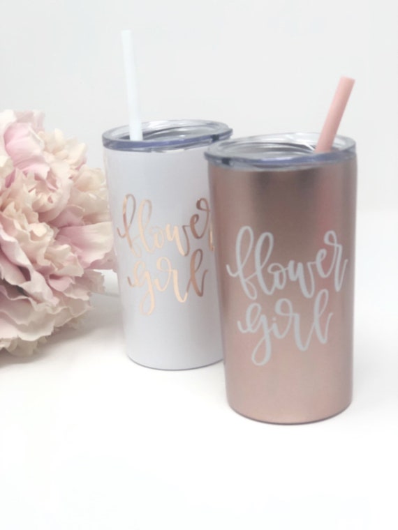 flower girl tumbler