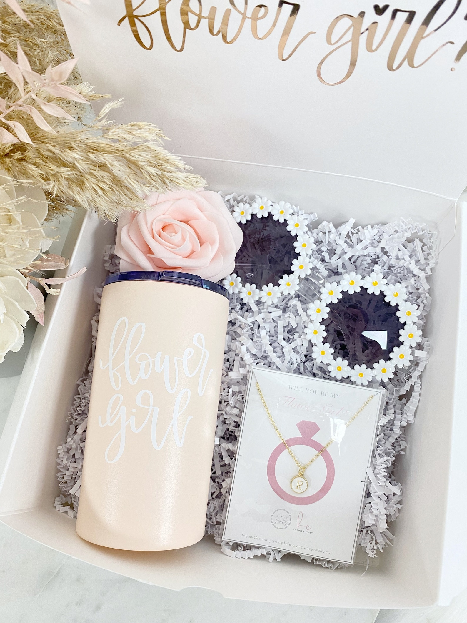 Flower Girl Proposal Gift Box Will You Be My Flower Girl Etsy