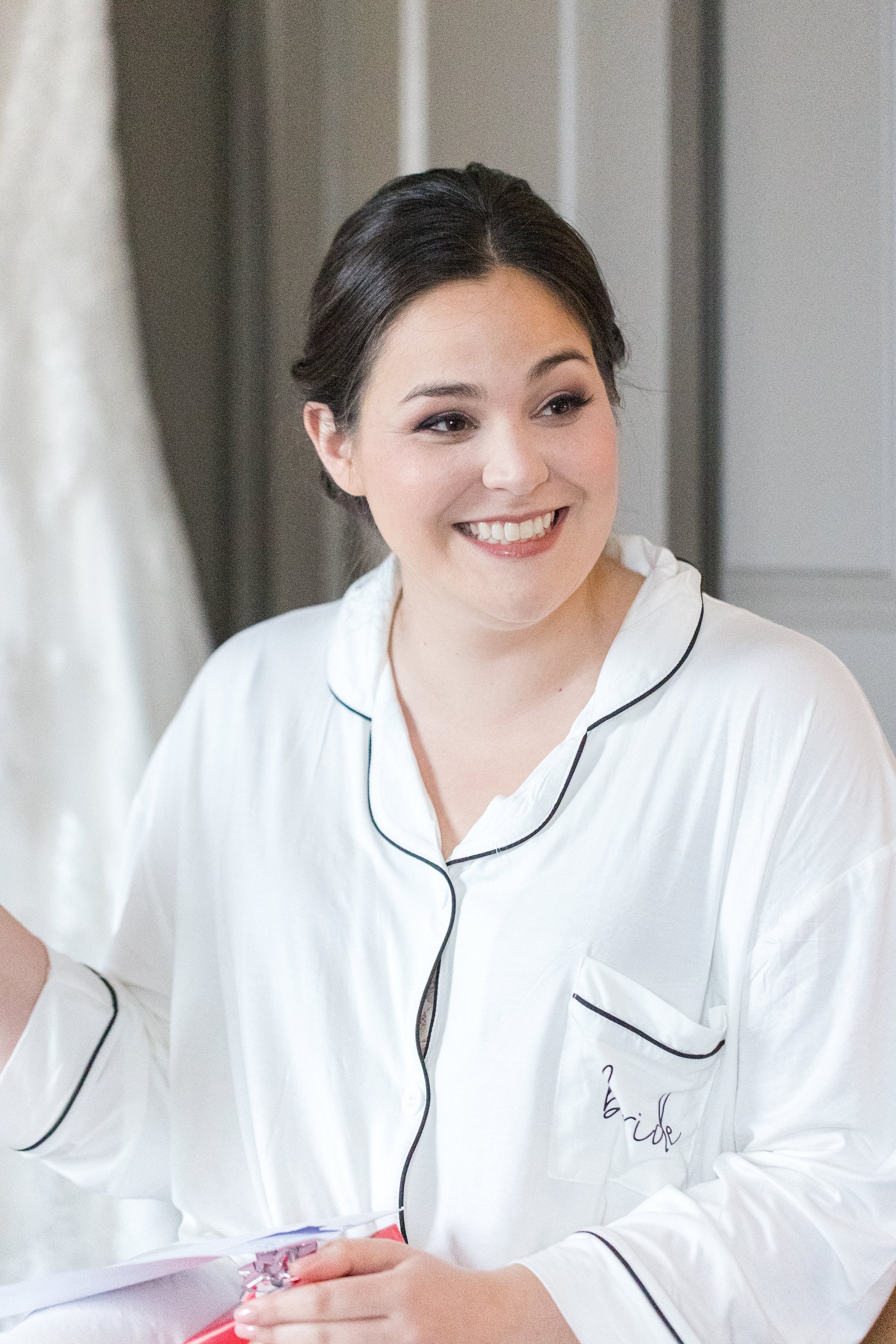 Bride Pajamas gift box set wine glass wifey pajama sleep shirt PJ