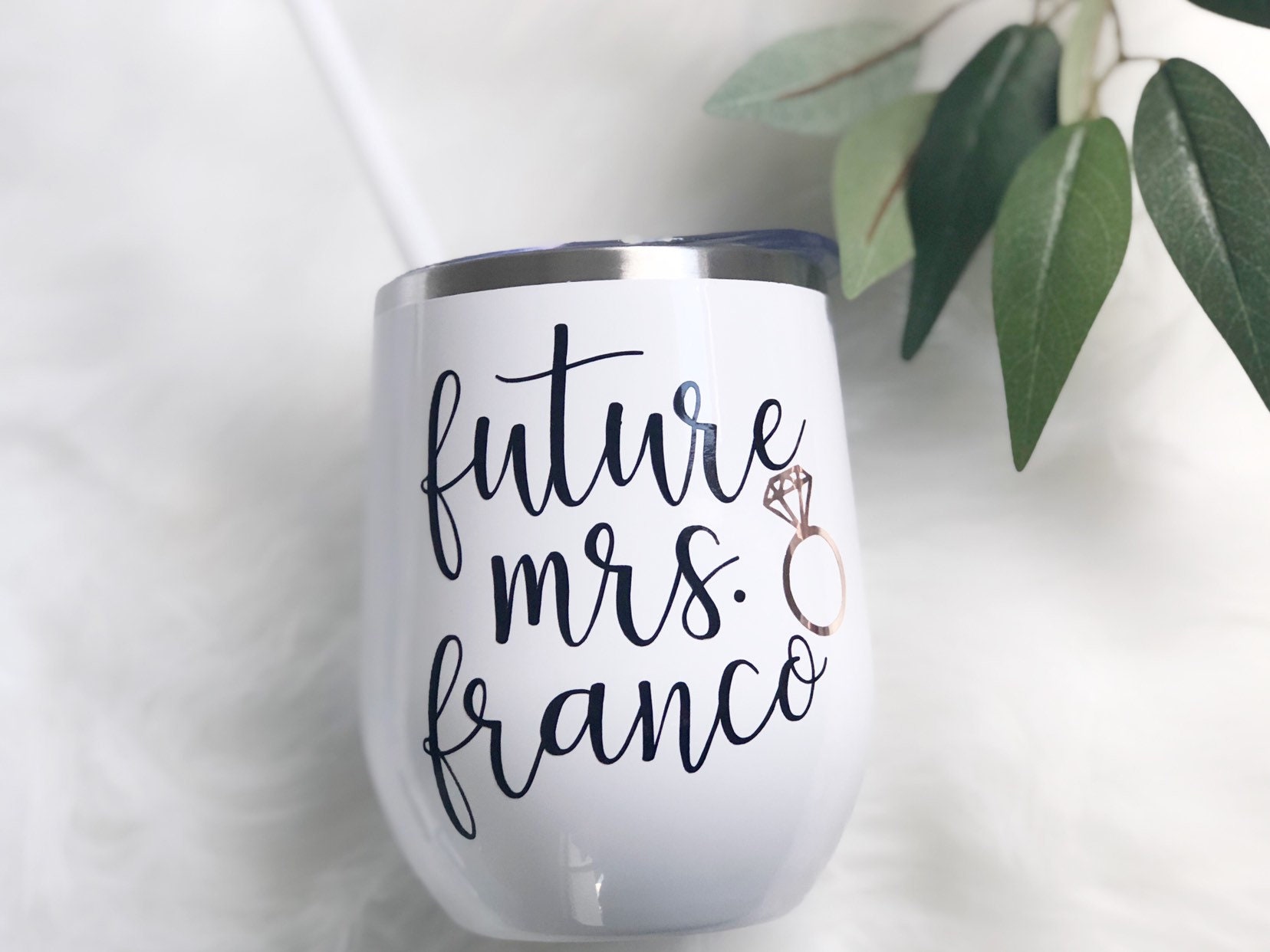 Future mrs tumbler mug personalized bride tumbler bride to be