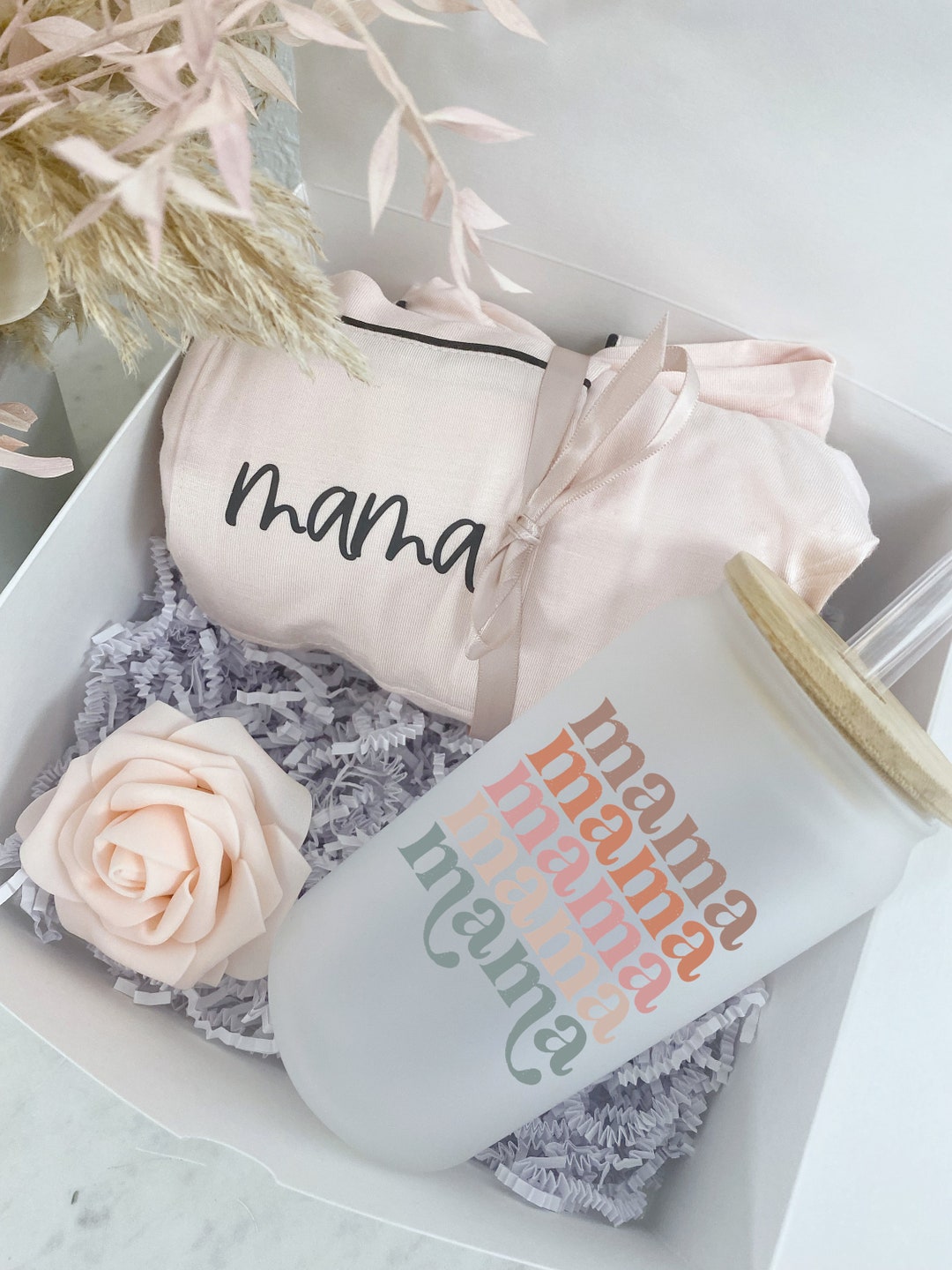 Rainbow Mama Cup Mommy Pajama Gift Box Set New Mom Mothers Day Gift