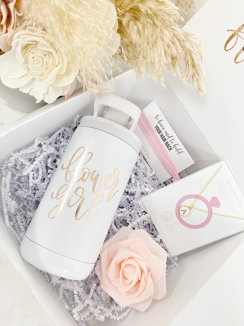 Flower Girl Proposal Gift Box Will You Be My Flower Girl Etsy