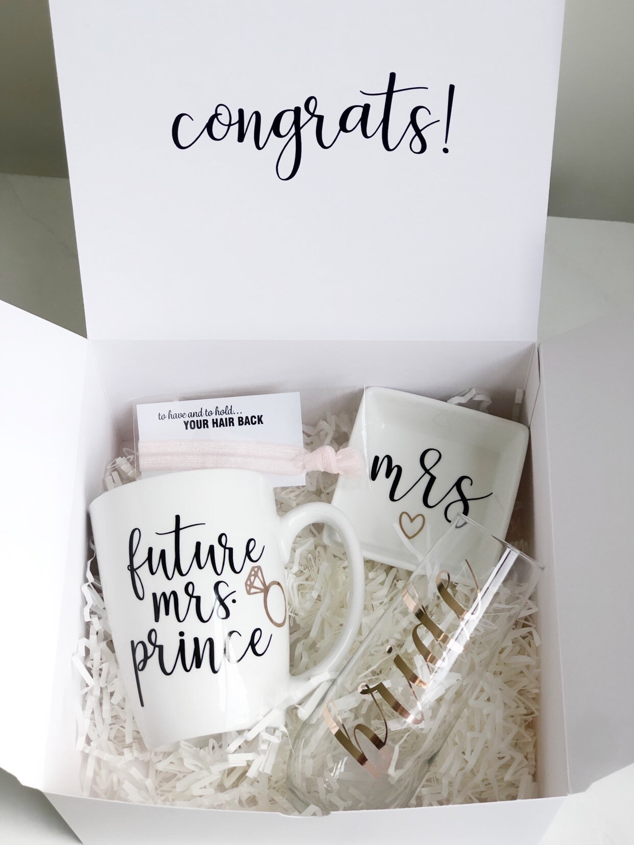 Bride gift box set engagement gift box future mrs gift set bride