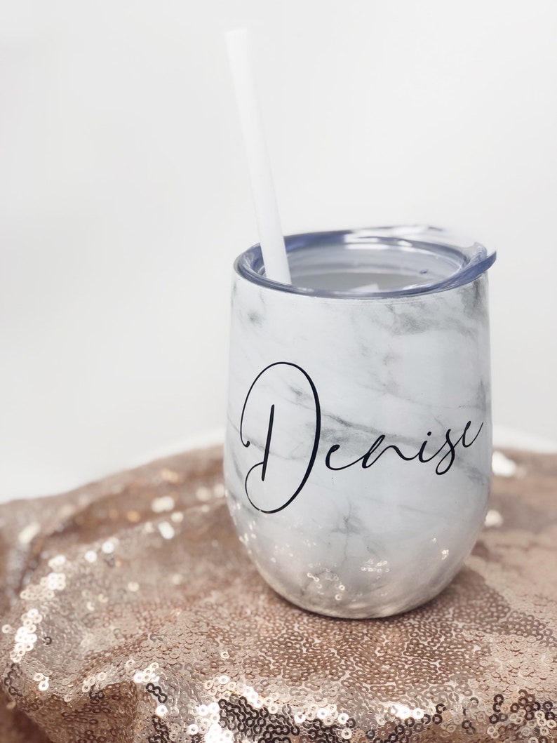 Marble wine tumbler stainless steel tumblers for hen party maid of honor proposal bridesmaid bachelorette gift cup bridesmaid proposal