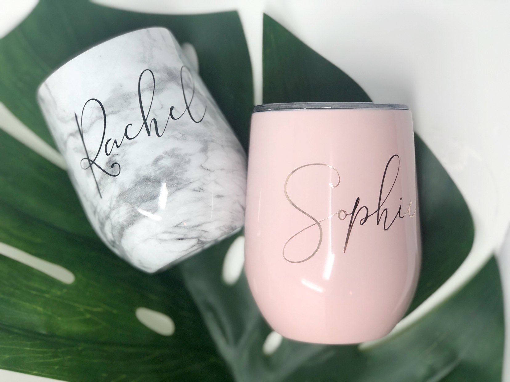 Bridesmaid Wine Tumblers Personalized Gift 