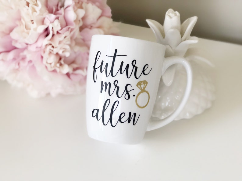 Future mrs mug personalized future mrs mug gift bride mug engagement gift mug bridal shower gift future mrs gifts wifey mugs mrs mug image 7