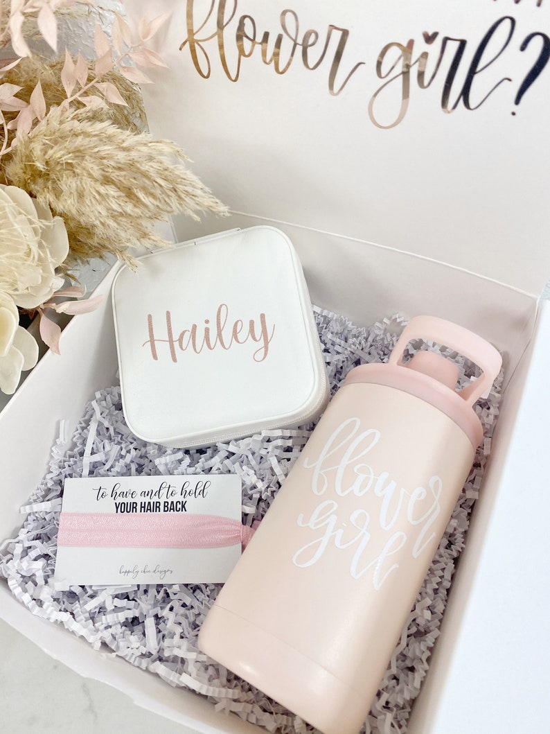 Flower Girl Proposal Gift Box Will You Be My Flower Girl Etsy