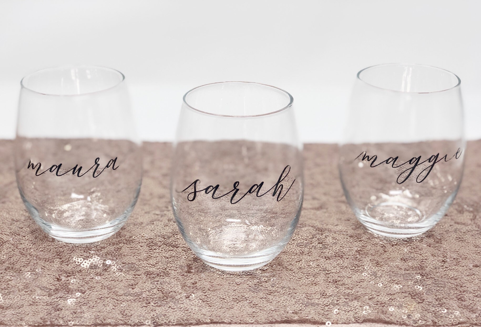 Personalized bridesmaid wine glasses wine glass with name bridesmaid