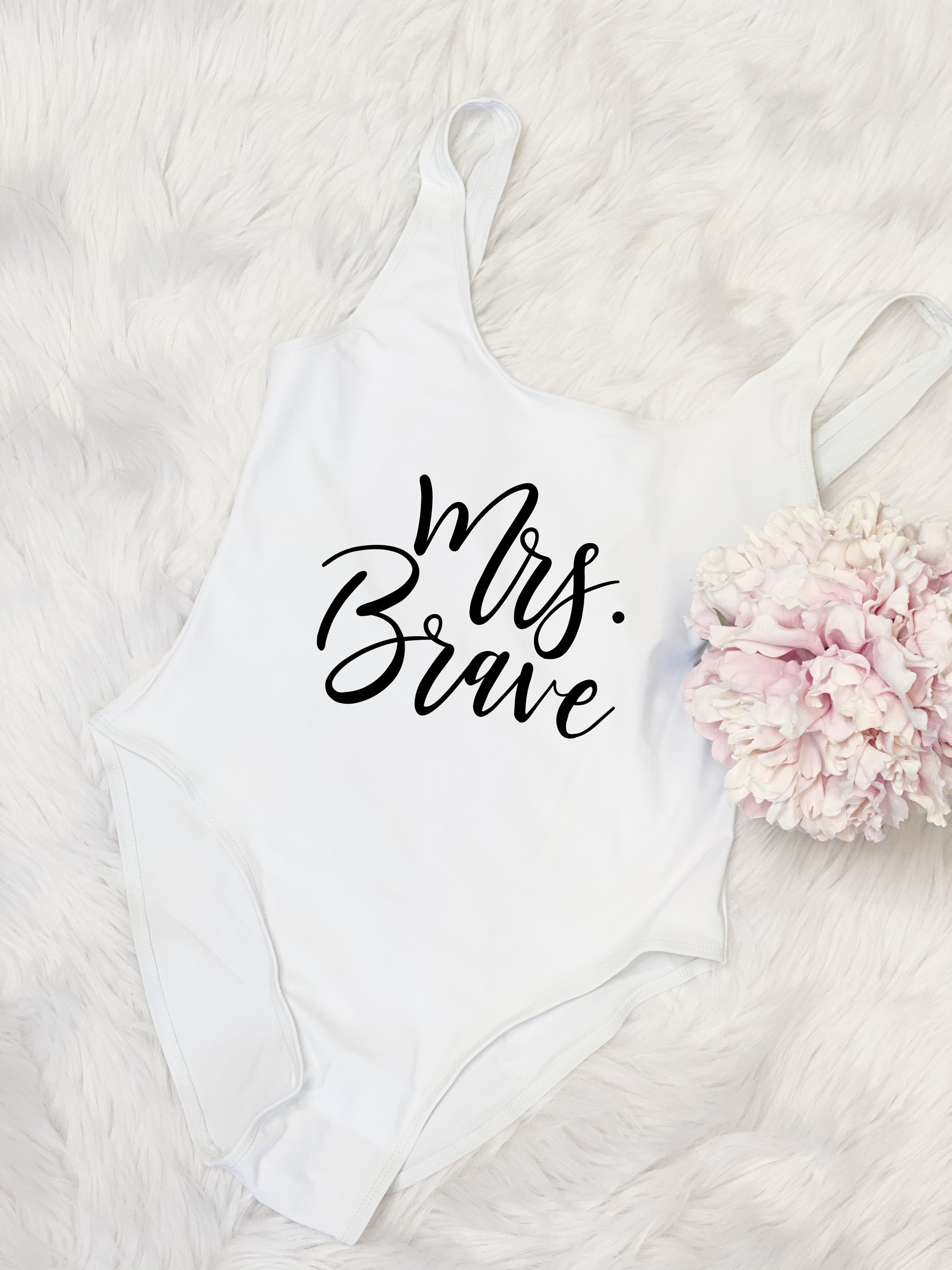 Personalized bride mrs swimsuit- One-Piece future mrs bathing suit