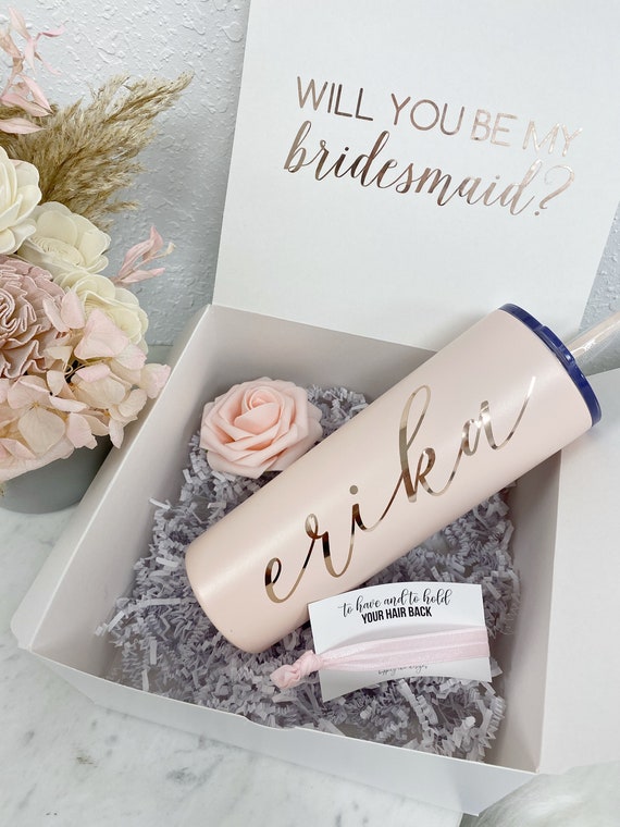 Custom Bridesmaid Tumbler for Bridesmaid Boxes