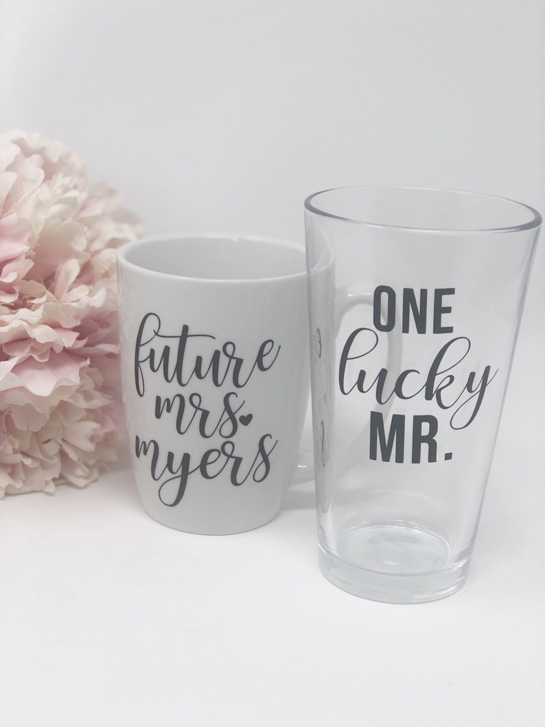 One lucky mr future Mrs gift box set for engagement gift ...