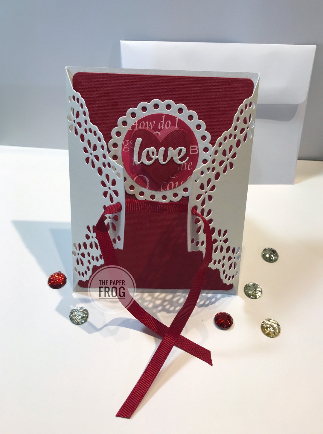 Lacy Love Gate Fold Valentine Card for Men or Women - Etsy