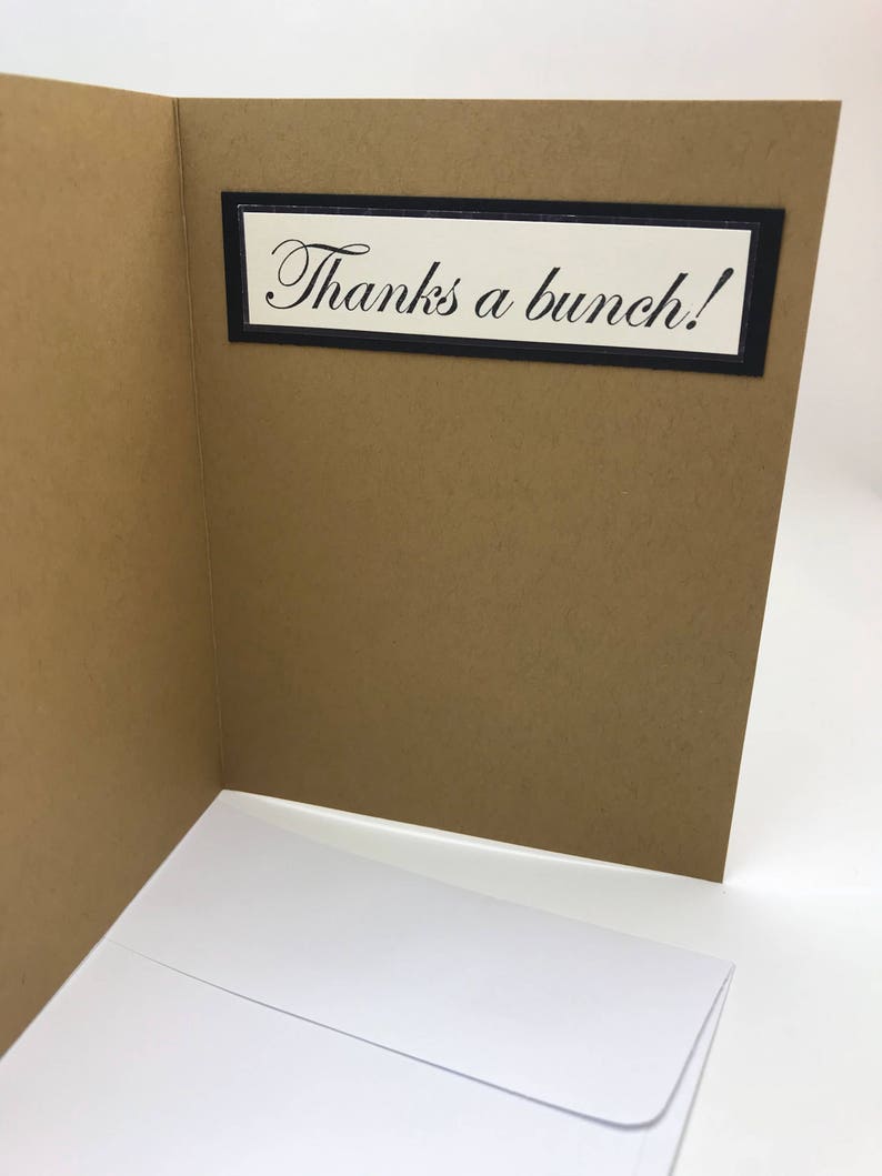 Vintage Style Floral Thank You Card Etsy