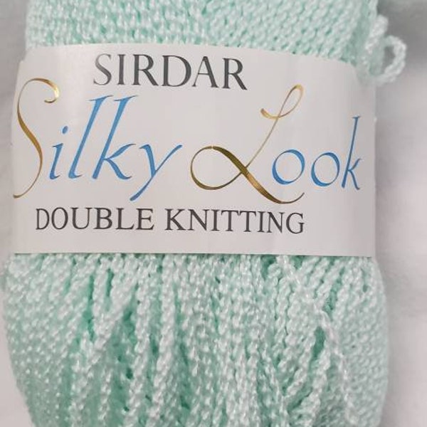 Sirdar Silky Look Double Knitting Yarn. New/Unused. 93/7 Acrylic/Nylon. Each ball 50g,/135m. Machine wash and Dry.